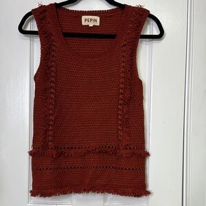 Pepin Women's Rust Sleeveless Top